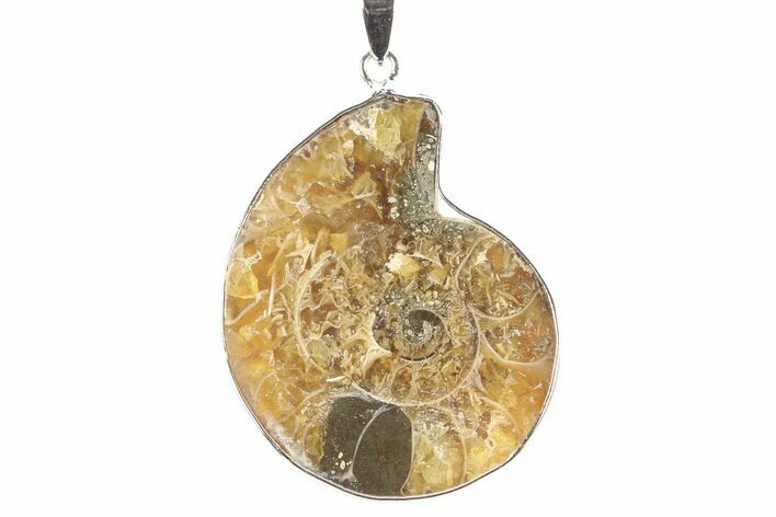 Fossil Ammonite Pendant - Million Years Old #252562